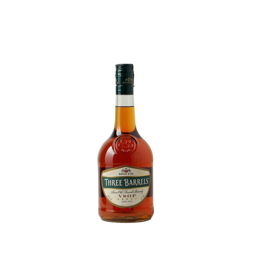 Three Barrels VSOP Brandy 70cl