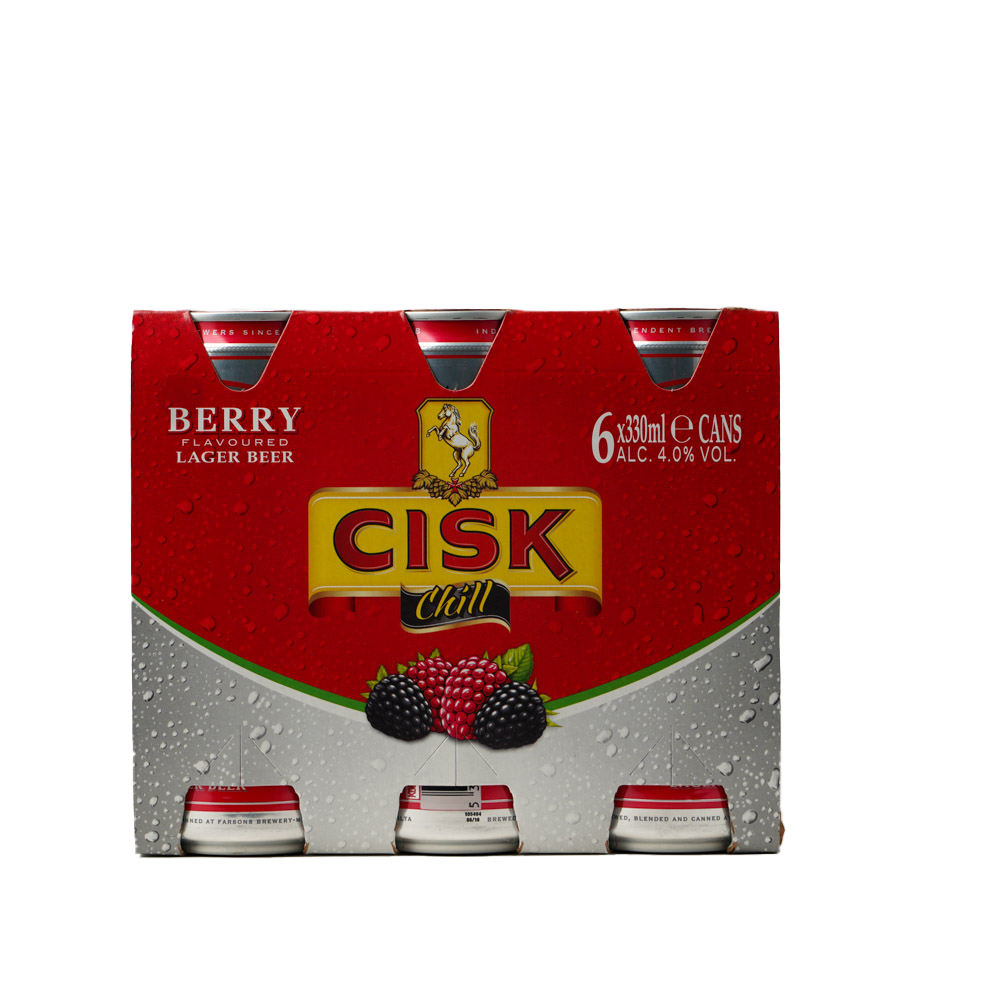 Cisk Chill Berry Can 6 pack 33cl