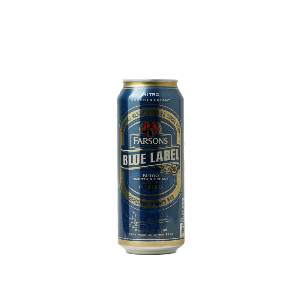 Farsons Blue Label Can 44cl